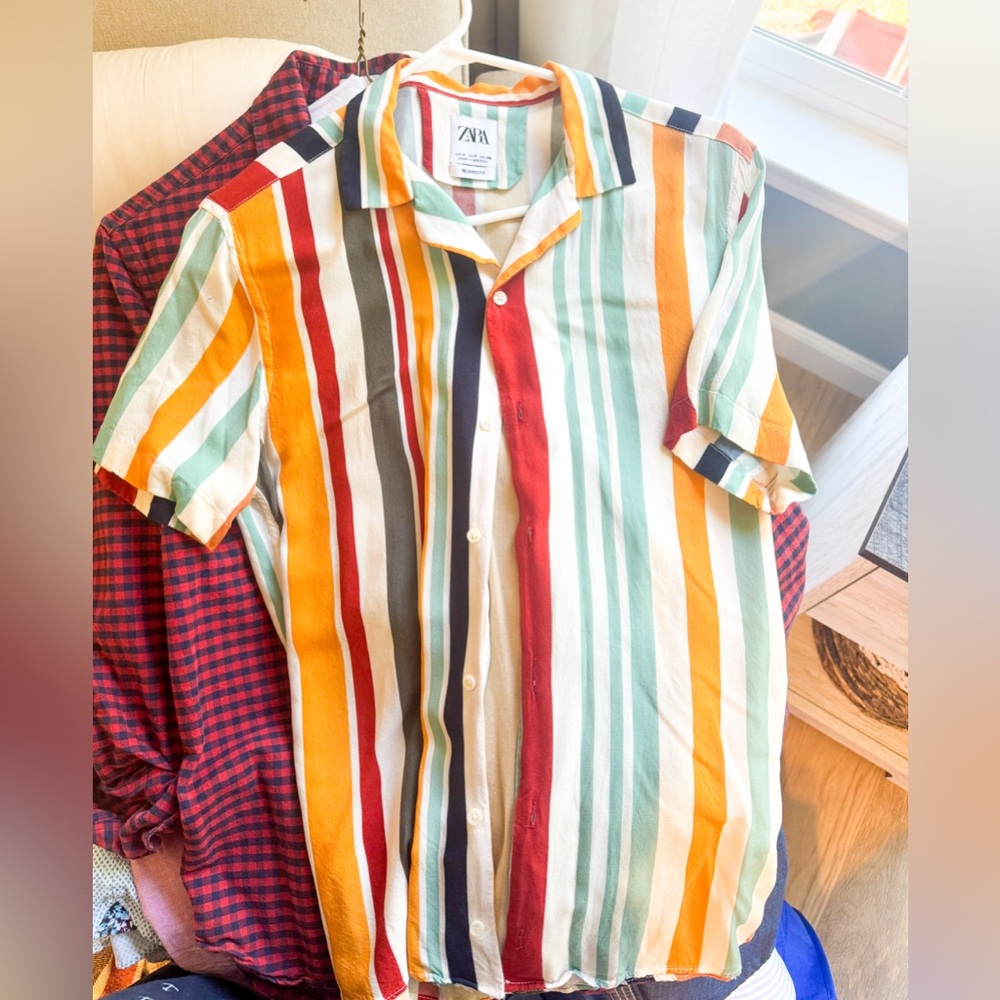 Zara Multicolor Striped Shirt